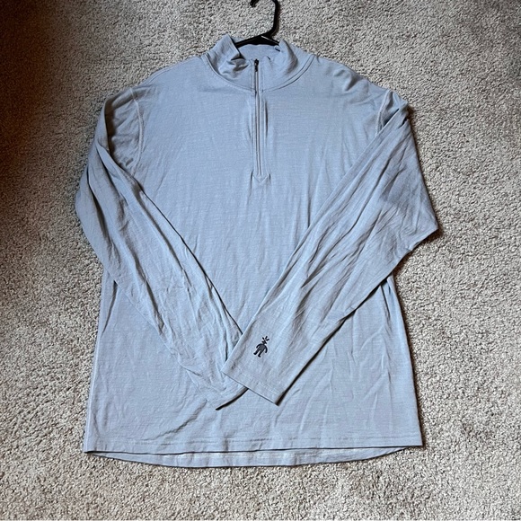 Longsleeve Smartwool Quarter Zip Shirt - Men’s Medium/Large - Picture 1 of 7